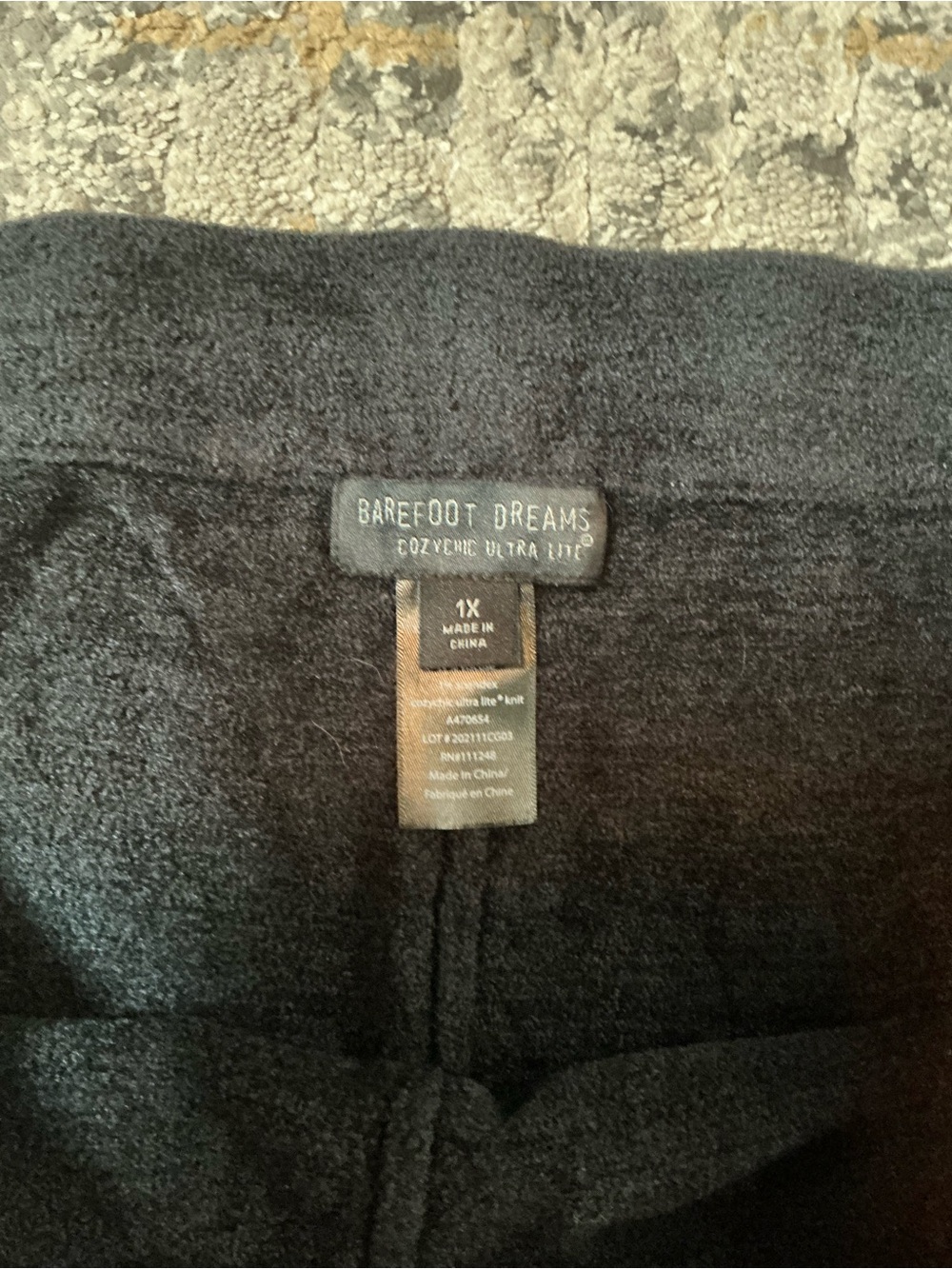 BAREFOOT DREAMS ULTRA LITE SCRUNCH BOTTOM LEGGINGS! EUC! SIZE 1X - Picture 5 of 9